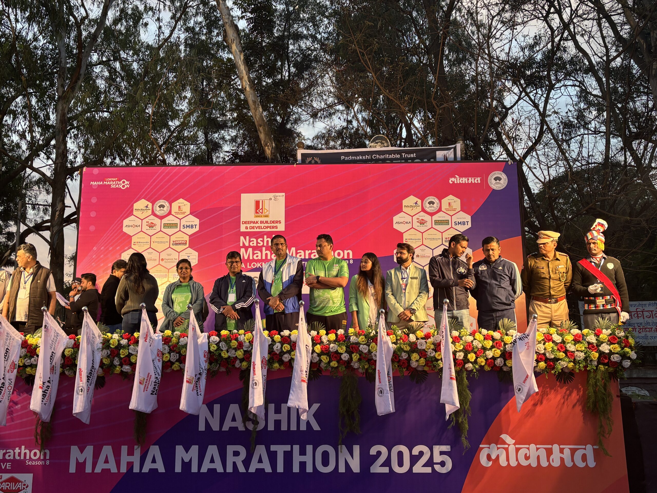 True Teachers students participating in Lokmat Maha Marathon event