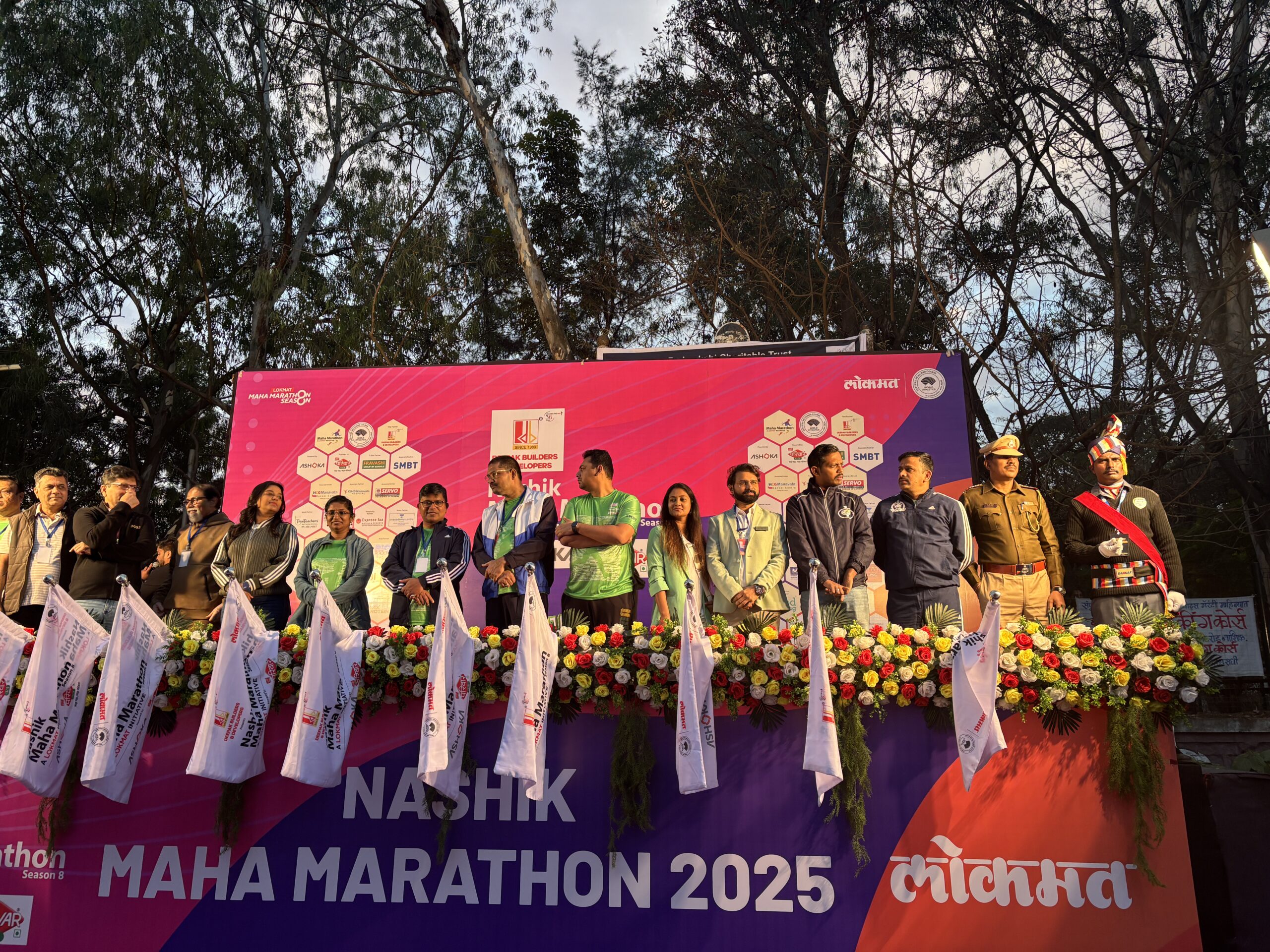 Student energy and fitness spirit at Lokmat Maha Marathon represented by True Teachers