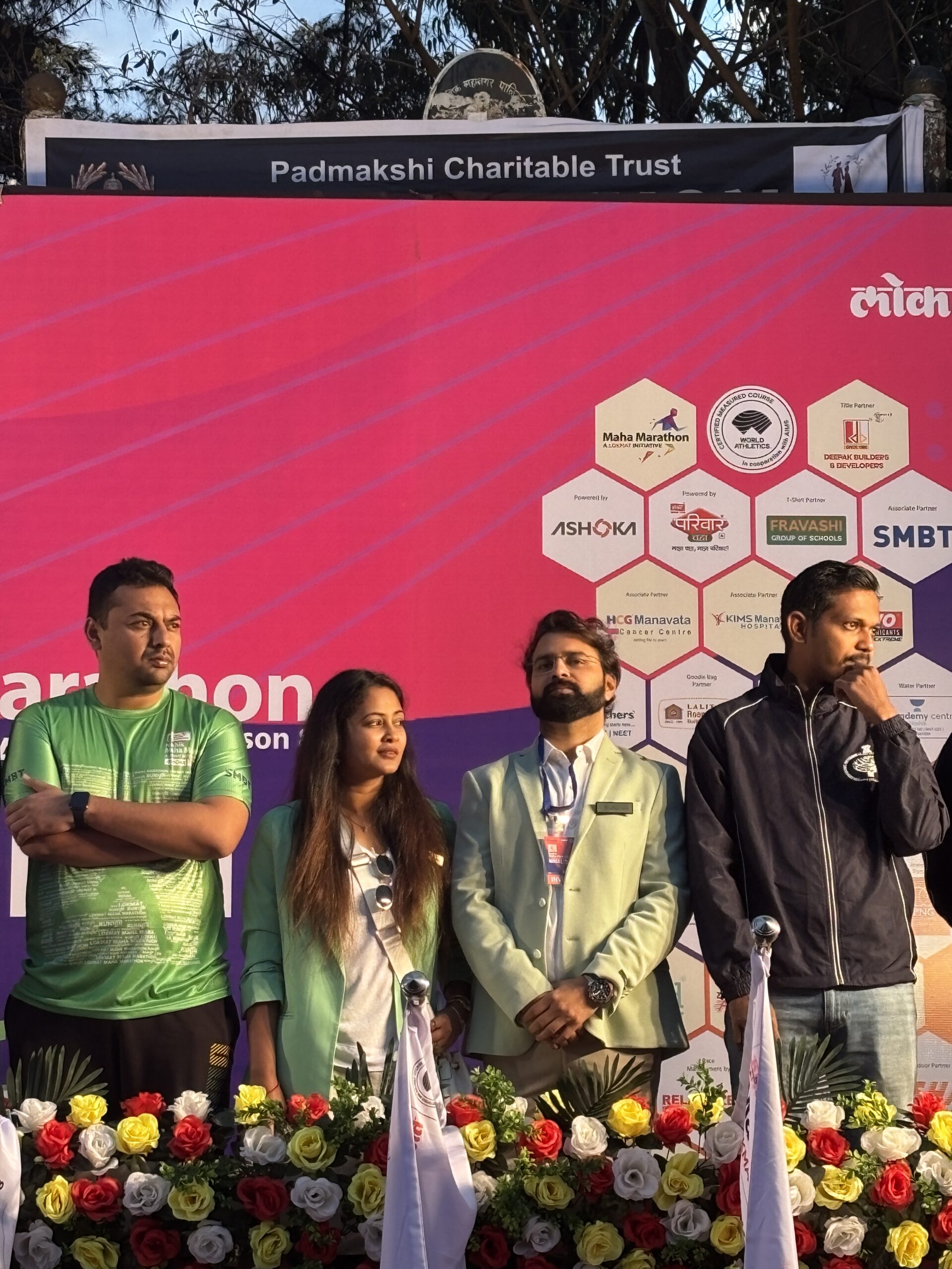 Students from True Teachers taking part in Lokmat Marathon with enthusiasm