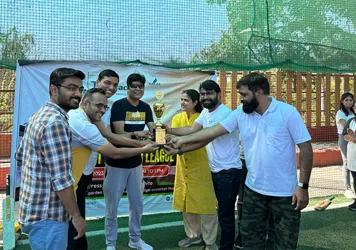 Cricket match moments from True Teachers Premier League