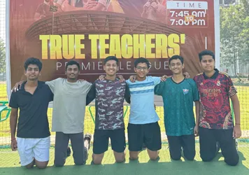 Campus sports tournament atmosphere at True Teachers Institute