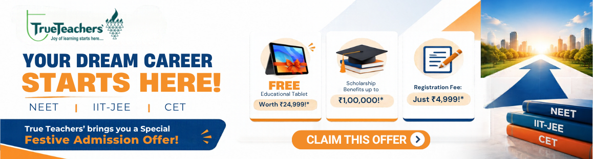 True Teachers' NEET and IIT-JEE results and admissions banner